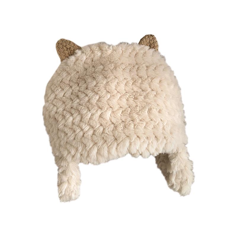 Thick Comfortable Plush Hat For Fall And Winter Unisex Soft Beanie Earmuff