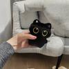 10cm Cute Black Cat Plush Toy Doll Small Pendant Cuddly Pillow Cushion Ins Black Cat Plush Toy Doll for Boy Girl Brithday Gifts