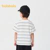 Balabala Kids' Unisex Striped Moisture-Wicking Short Sleeve T-Shirt