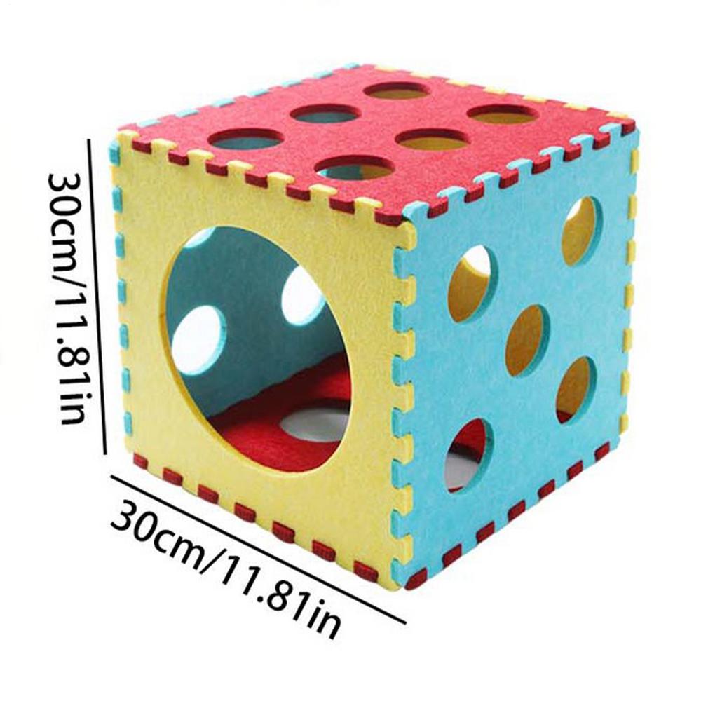 

Kitten Tunnel Mental Enrichment House Toy With Interactive Peephole Pet Tunnel Fit Under 12 Lbs For Exercise Training Tool