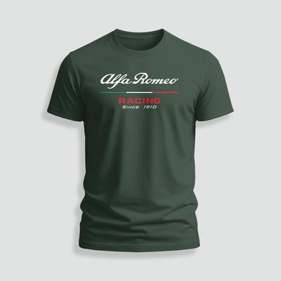 Alfa Romeoo Racing Since logotyp rolig T-shirt Storlek S-5XL Tillverkad i USA Unisex T-shirt