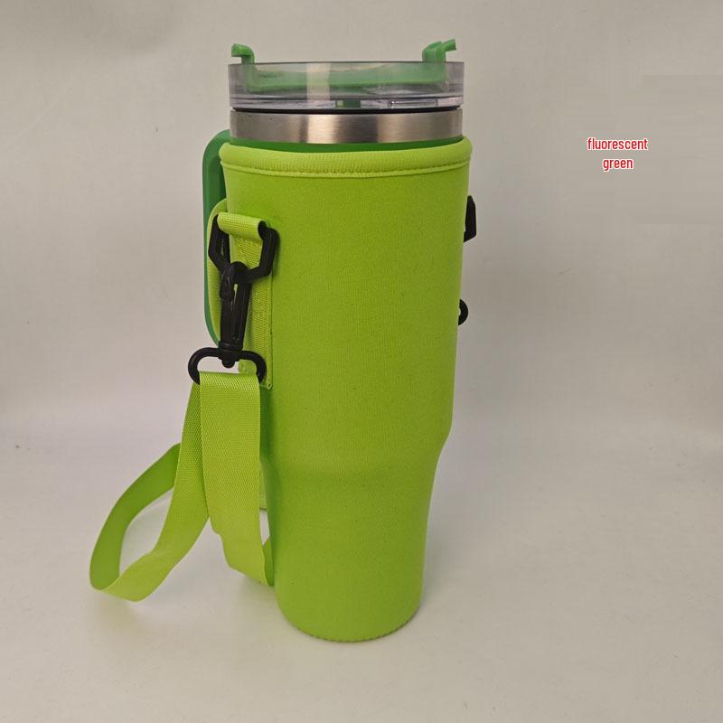 Neue 40oz Ice Buster Becherhülle mit verstellbarem Schultergurt, Tauchmaterial, Keine Seitentasche - Tragbarer Auto-Becherhalter