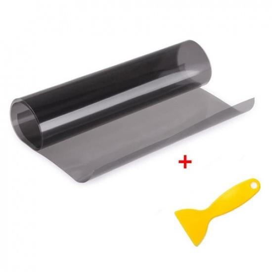 Gloss Light Black 12 x72  Headlight Taillight Fog Light Tint Film Vinyl Wrap US