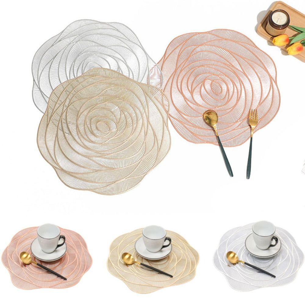 

Противоскользящая подставка для столовых приборов из розового золота, маслостойкая посуда, подставка для столовых приборов, кухонный коврик