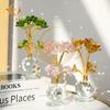 Mother's Day Lotus Nordic Light Luxury Living Room Decorations Creative Birthday Gifts Crystal Glass