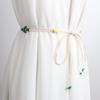 Chic Rope Cotton Waist Belt For Women Versatile Decorative Fashion Accessory Beige In