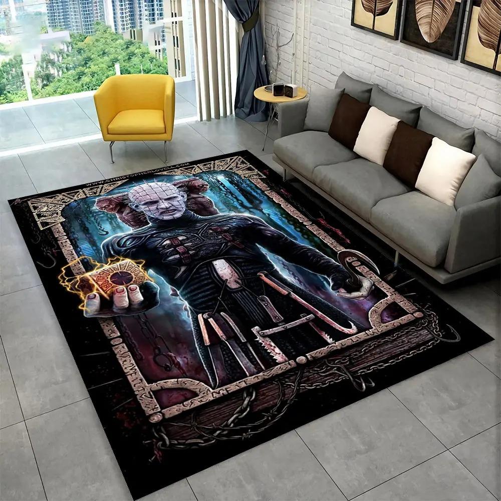 Postava z hororového filmu Chucky Saw Cartoon Area Koberec, Koberec Koberec do obývacího pokoje Ložnice Pohovka Rohožka Dekorace Protiskluzová podložka na podlahu