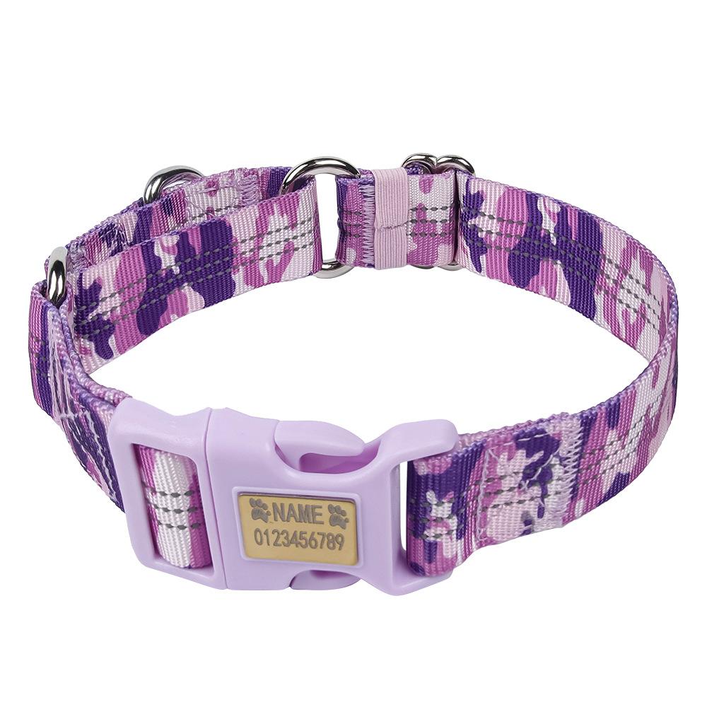 Dog Collar Reflective Anti-lost Pet Anti-explosion Collar Adjustable Medium and Large Dog Collar