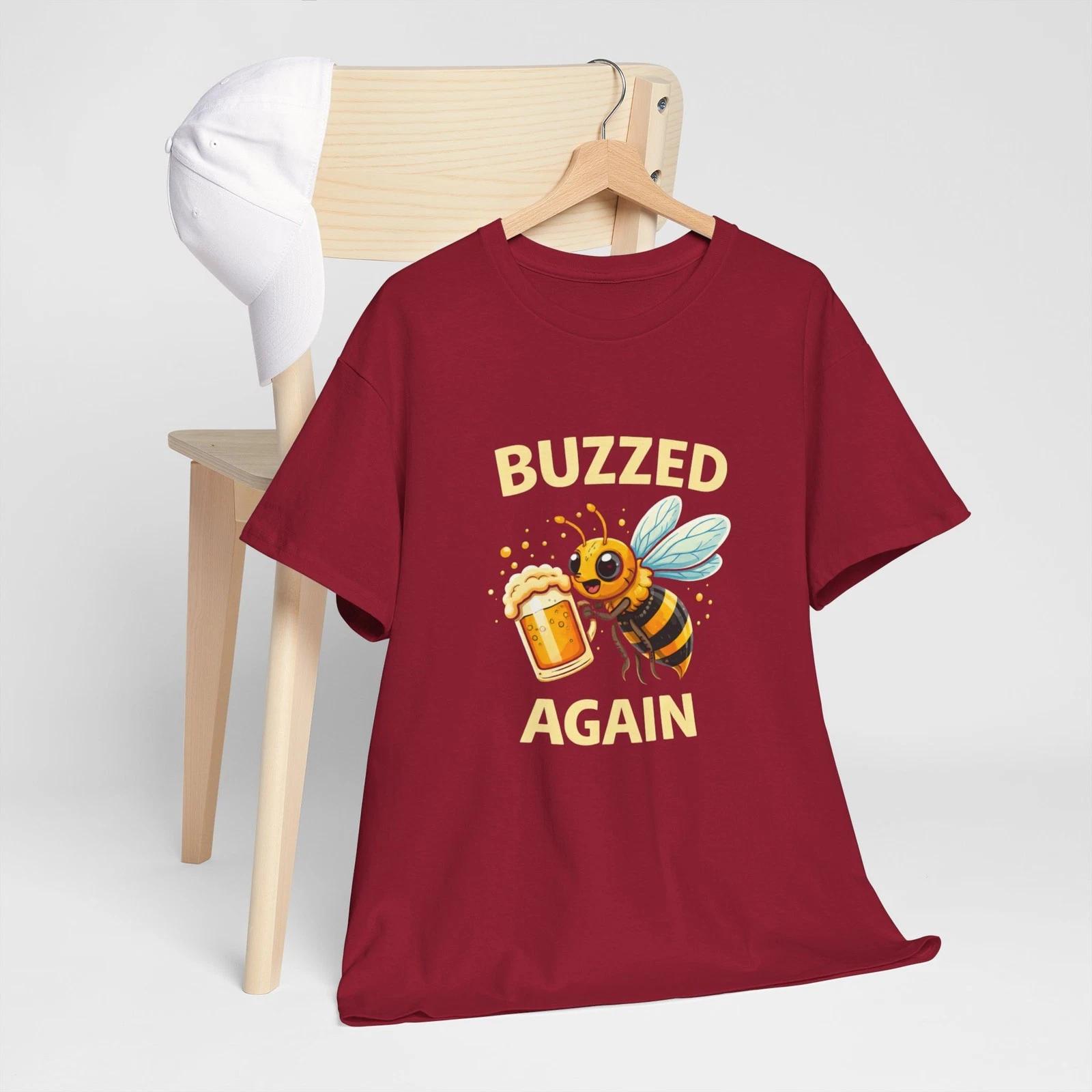 Buzzed Again bee holding beer Children s Children s T Children s T-shirt | funny drinking Children s T-shirt 110
