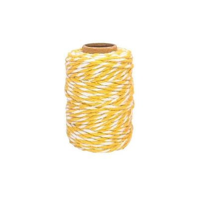 Twine - Cotton - Yellow/White - 25m - Creative Hobbies - Jewelry - CTOP