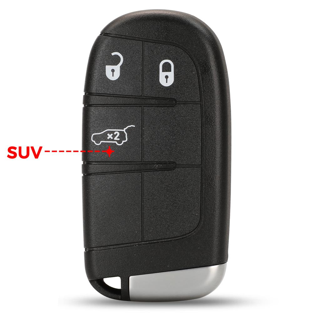 Jingyuqin For Jeep Grand Cherokee Dodge Ram 1500 Journey Charger Dart Challenger Durango Chrysler 300 Remote Key Shell 2/3/4/5Bt