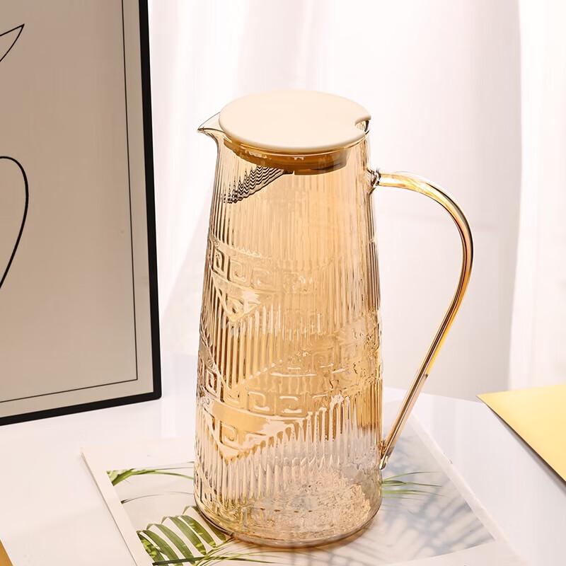 Amber High-Temperature Glass Water Pitcher