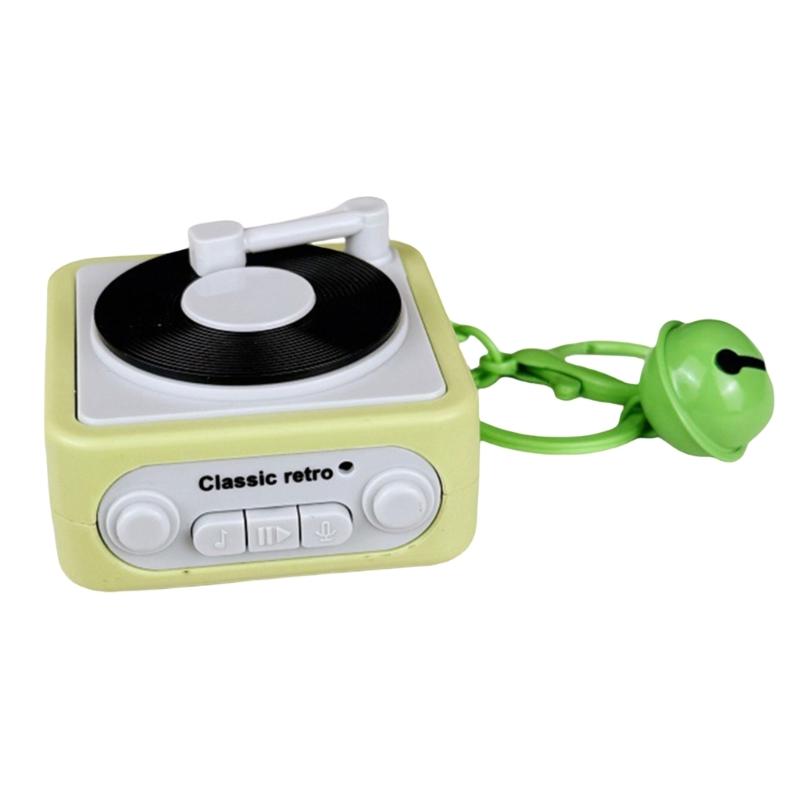 

Vintage Recordable Gramophone Music Box Keychains Pendants With Recording Function Builts In Music Box For Unique Gift