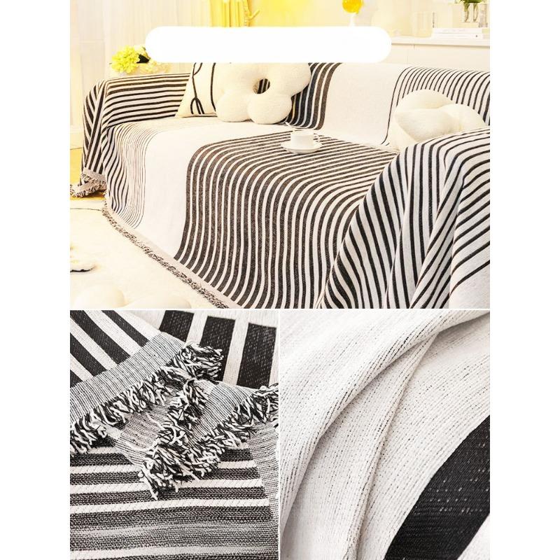 Ins Wind Sand Hair Полное покрытие Ткань Пылезащитный двойной защитный чехол для дивана Анти-кошачья лапа Универсальная подушка для дивана Four Seasons Все включено 180*150cm