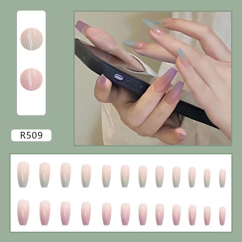 24-Piece Pink & Fresh Wearable Nail Art Tips