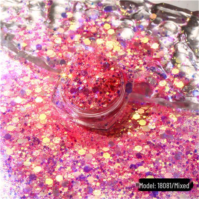 Iridescent Sequin and Glitter Resin Nail Art & Slime Fillers