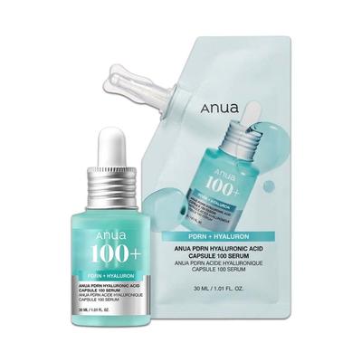 PDRN Hyaluronic Acid Capsule 100 Serum 30ml Special Set with 30ml Refill Korean Glow Hydration Serum