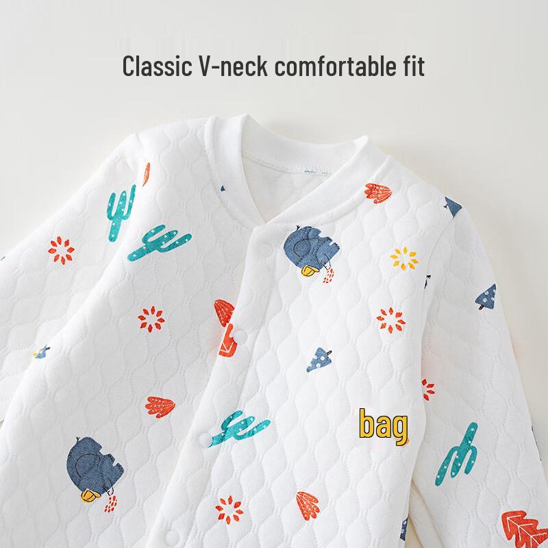 

Newborn Baby Cotton Padded Long-Sleeve Romper 80