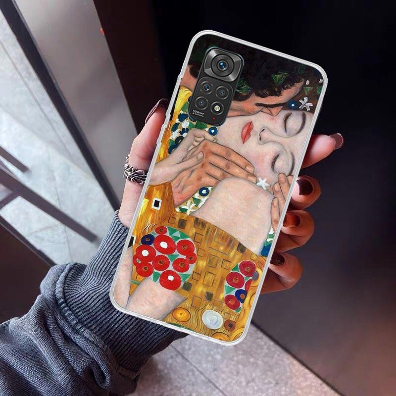 Kiss by Gustav Klimt Desig Phone Case For Xiaomi Redmi Note 15 14 14S 13 12S 12 Pro Plus 11S 11 10S 10 4G Cover 11E 11T 5G Print