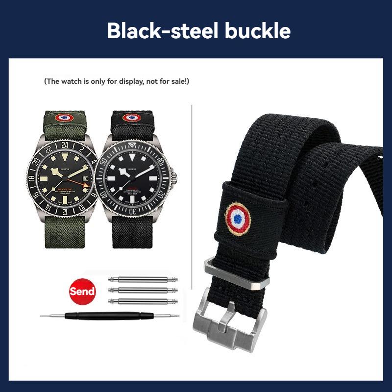 

22mm High quality integrated nylon watchband For TUDOR collar hidden FXD M2542G247 /Biwan / 1958 series canvas strap 22mm