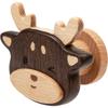New Cartoon Walnut Wood Hook Beech Wooden Cute Animal Hook Wardrobe Hanger Children's Room Decora Hook Home Kitchen Accessories