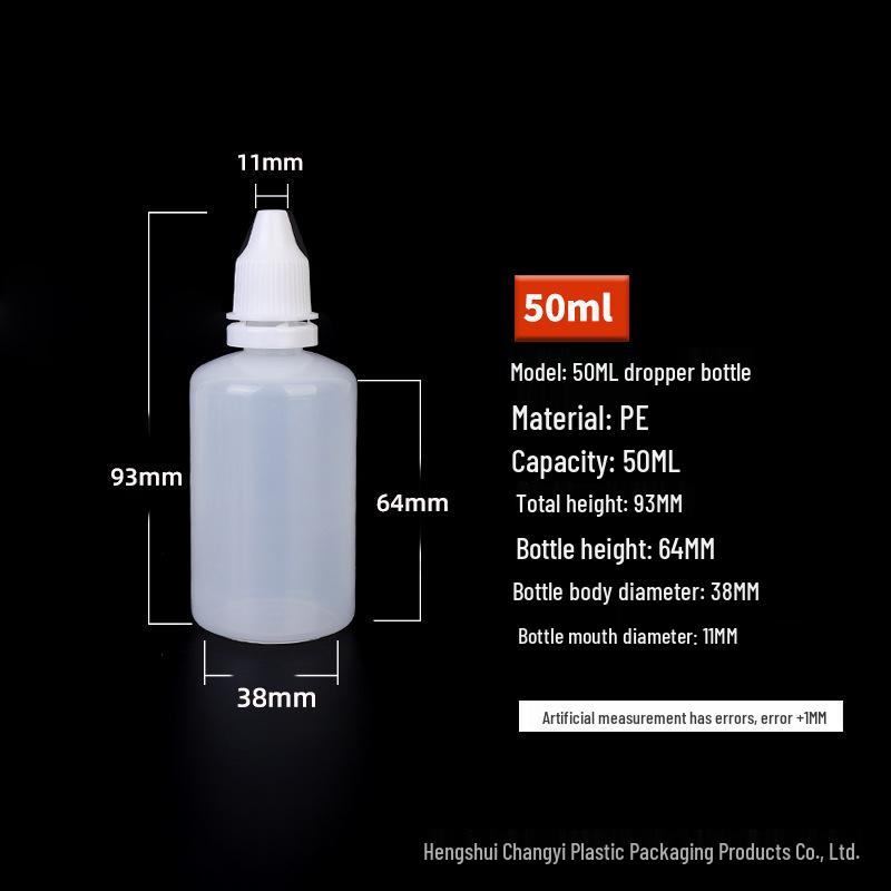 Göz Damlası İçin Beyaz Plastik Sıkılabilir Damlalıklı Şişe - 5/10/15/20/30ml Boyutları Mevcuttur