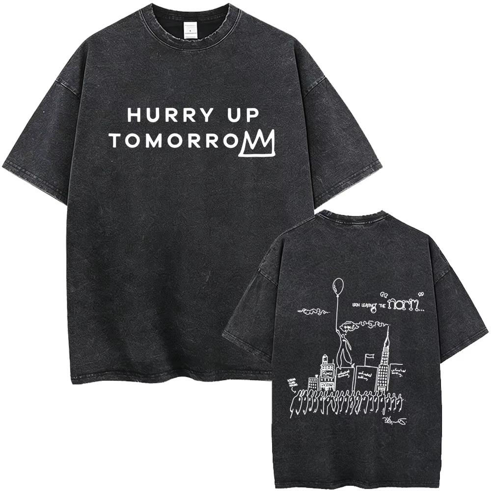 Rapper The Weeknd After Hours Til Dawn Tour With Playboi Carti 2026 Vintage Washed Graphic T Shirt Men Women Unisex Hip Hop Streetwear Tops