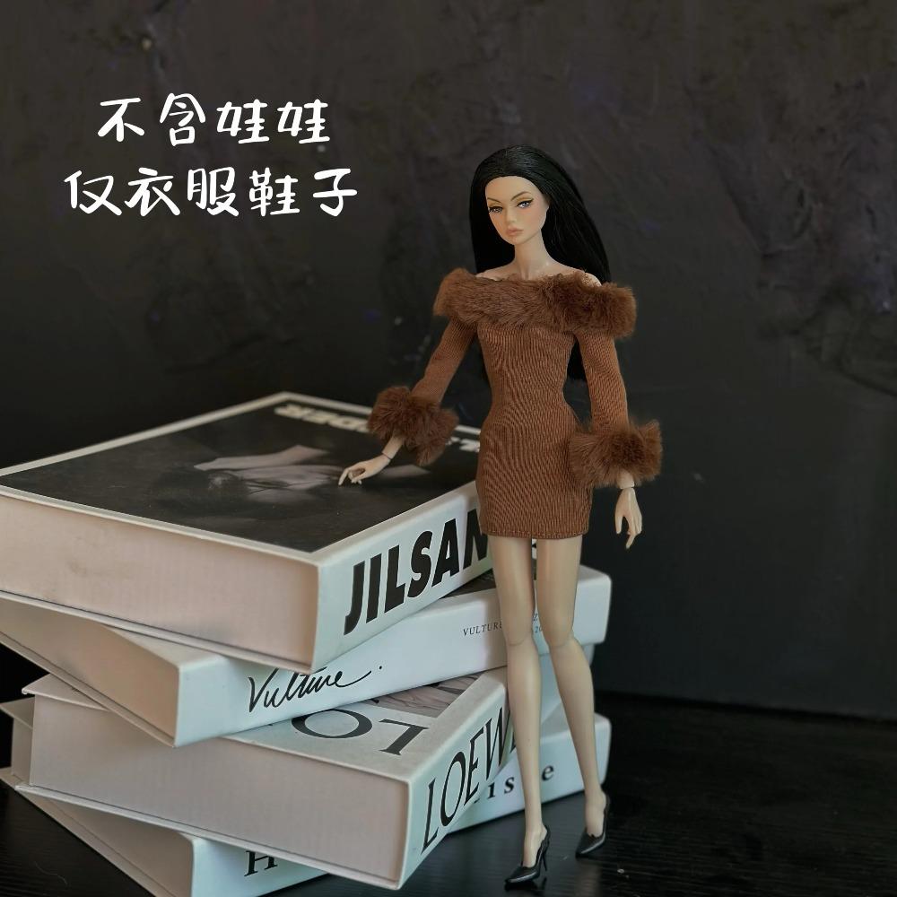 2025 New Clothes Set + Shoes / 30cm Doll Clothing Suit Plush Coat Top Skirt Pant Sweater Outfit for 1/6 Doll Clothes / Diy Toys