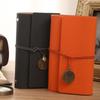 Vintage Stock Notebook Customizable Tied Tri-Fold Notepad Student Notebook Travel Card Cover Stamping Book Origin China