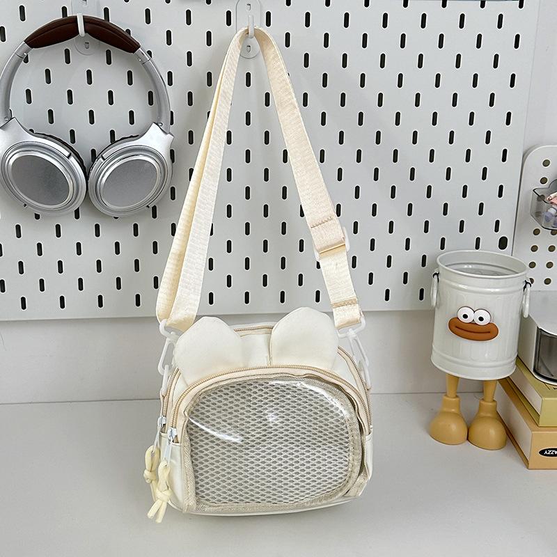 Transparent Two-dimensional Macaron Color Small Food Transparent Shoulder Bag Fashion Trend Badge Messenger Bag