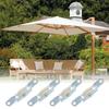 4Pcs Parasol Accessories Parasols Garden Cord Pulley Component Patio Canopy Sunshade Wheel Steel Spare Parts Twine Umbrella