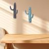 Wall Mounted Cactus Shaped Double Hook Sturdy Iron Coat Hanger for Entryway or Bathroom Easy Installation Towel Hook