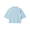 Carhartt WIP Minimalist Light Blue Short Loose Polo Shirt Women tops CHXPOI034553Q