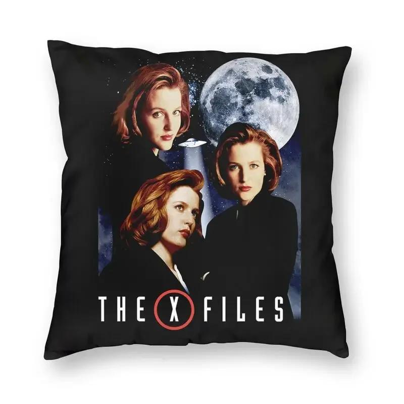 Die X-Files Die Wahrheit ist da draußen Kissenbezug Dekorativ Gruselig Comic Mulder Scully Dana Fox Hüllen TV Kissenbezug Kissenbezug