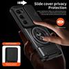 For Infinix Hot 60 Pro+ 4G Magnetic Case Ring Holder Foldable Kickstand TPU PC Phone Cover with Camera Lens Slider