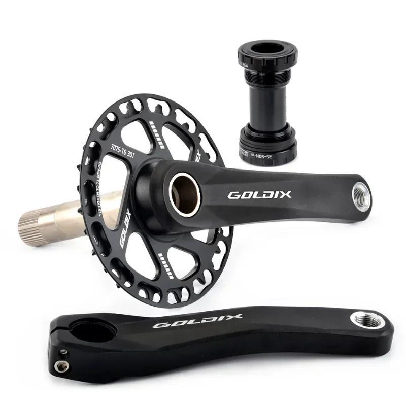 Ultralight Children's Bicycle Crank 110mm 127mm 140mm 150mm 155mm 160mm Crankset for Kid Support 7-12 Speed Bike Accessories