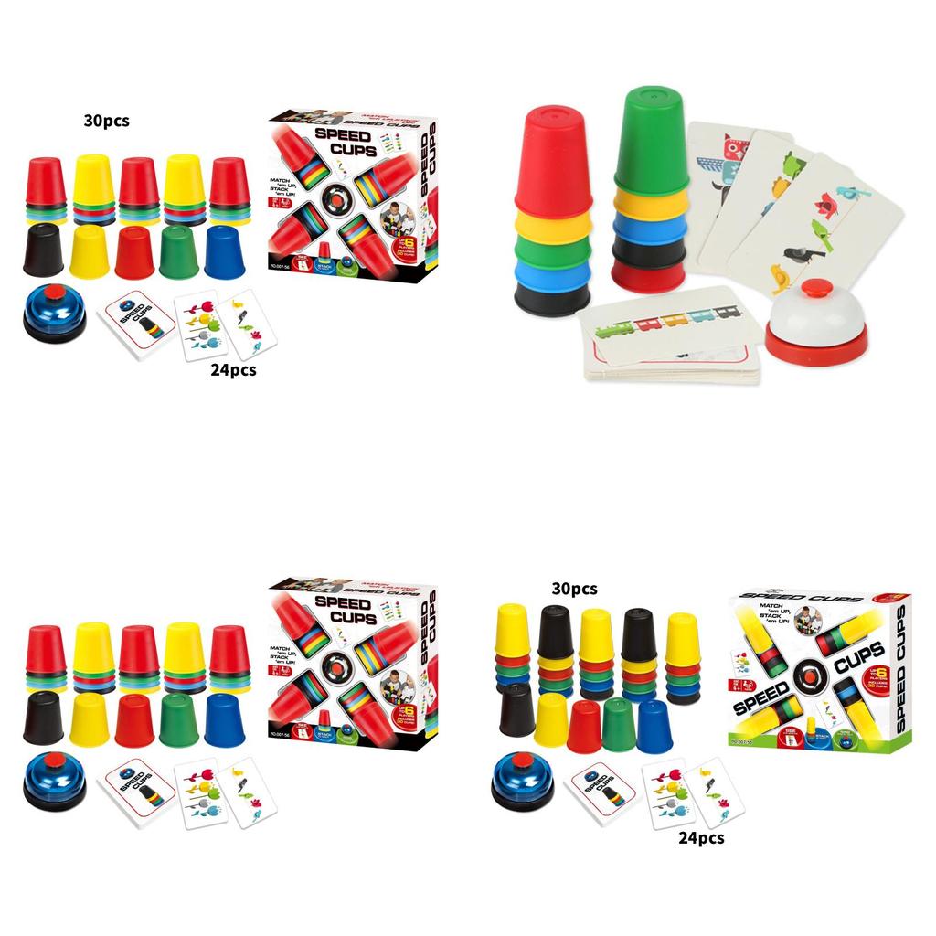 Creative Childrens Stacking Cup Game With Fast Speed Competition For Reaction And Insight Development