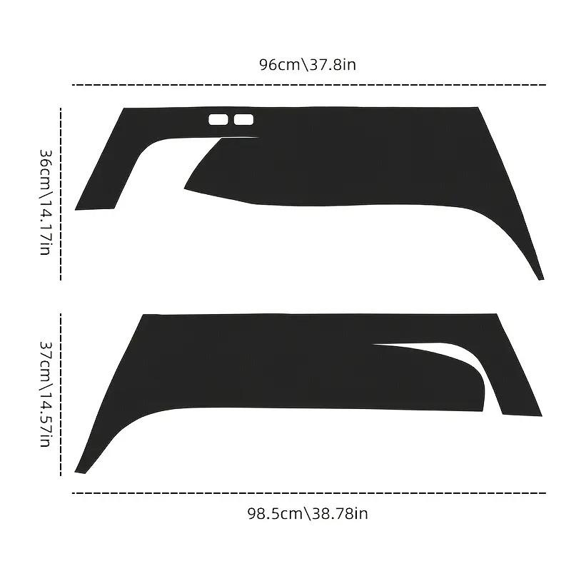For Tesla Model Y 2019-2024 Rear Trunk Both Side Guards Sticker Trunk Anti-Kick Pads Protection Cover Car Interior Accessories