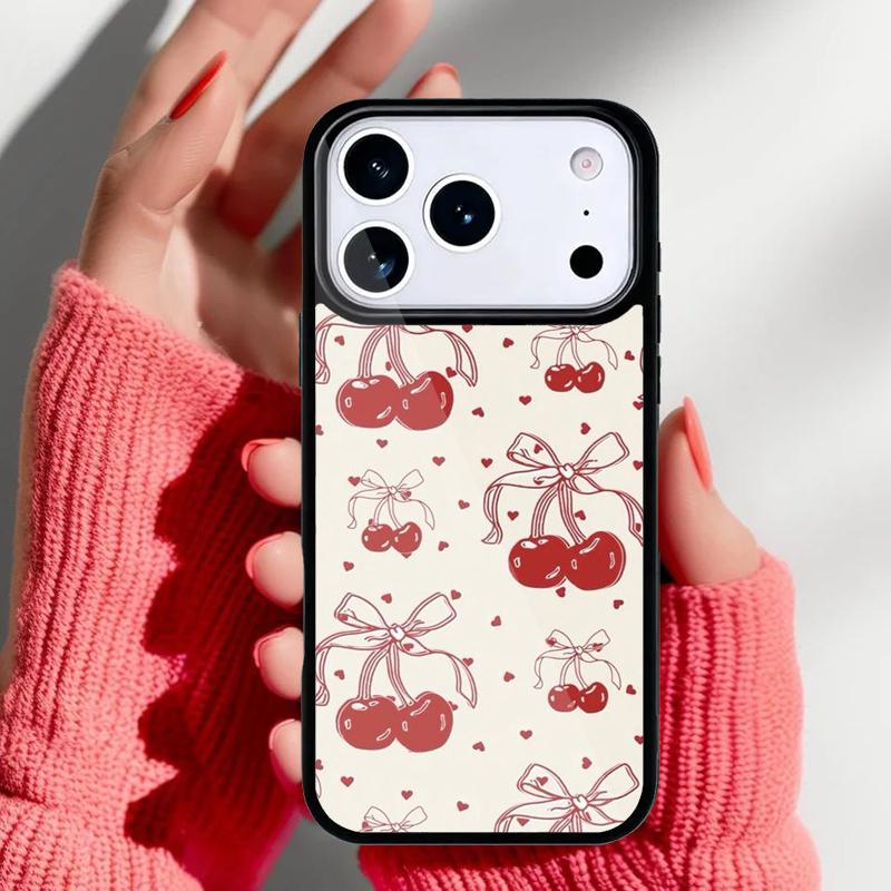 Aesthetic Pink Ribbons Bow Tie Phone Case for iPhone 17 16 15 14 13 Pro Max Back Cover for 12 11 Pro Coque