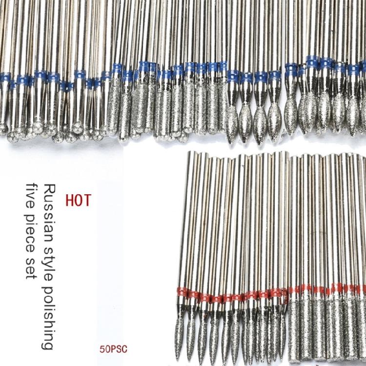 50Pcs Cuticle Drill Bit Cuticle Drill Bits for Nails Diamond Nail Drill Bits