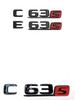 Black AMG Letter Badges for Mercedes C-Class, E-Class, GLS63s, E63s, C63s - Rear Tail Modified Car Stickers