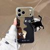 Magnetic Drop-Proof Black Cat Mirror Case for iPhone 17 Pro/16 Pro Max/15/14