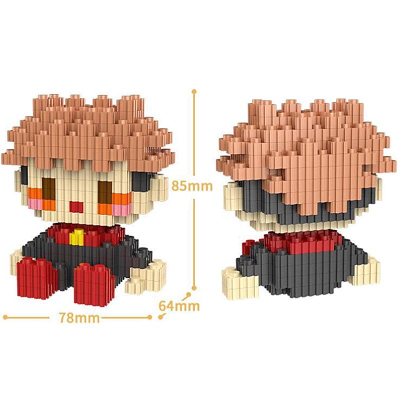 Fun Assembled Building Blocks Spell Counterattack Gojo Satoru Xia Youjie Japanese Knotweed Building Blocks Game Leisure Toys