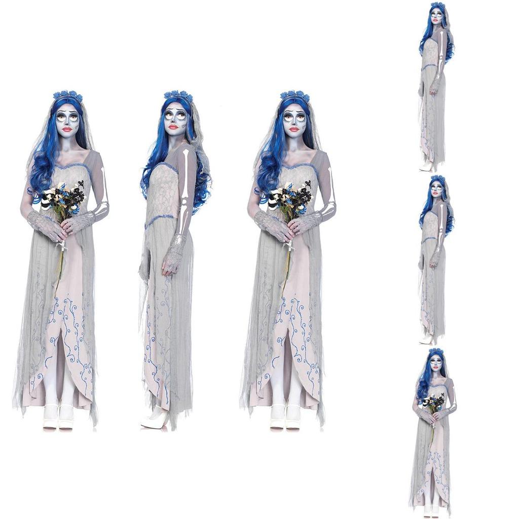 Alluring Ladies Halloween Horror Costume Inspired By Zombie Corpse Bride For Various Occasions