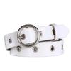 Wide Leather Twolayer Belt Women Vintage Circular Decoration Daily Wear Party