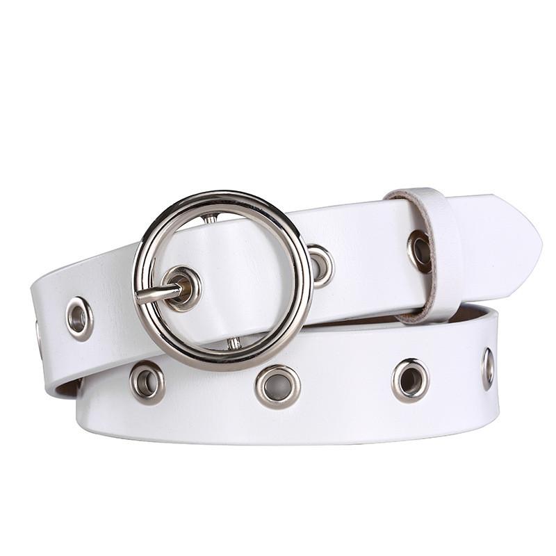 Wide Leather Twolayer Belt Women Vintage Circular Decoration Daily Wear Party