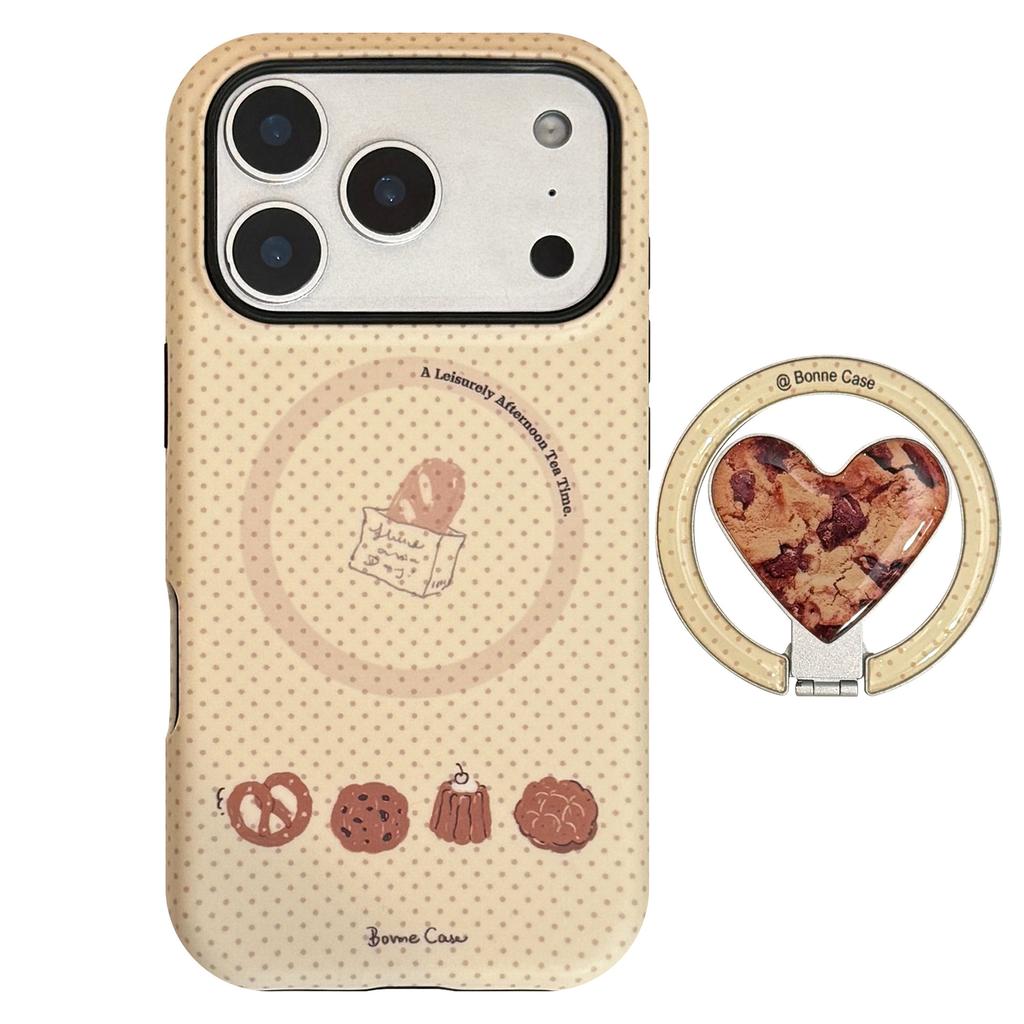 Cookie Magnetic Holder for Apple for IPhone17For16promax Film Phone Case 15 Niche 14 Hard