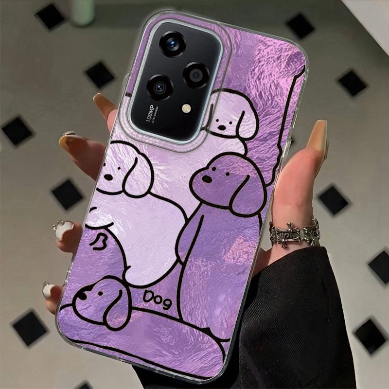 Couple Funny Dog Line Phone Case For Honor Magic7 Magic6 400 200 Lite 200Pro 200 Smart X9c X9a X8a X8b  X8c X7c Fundas Cover