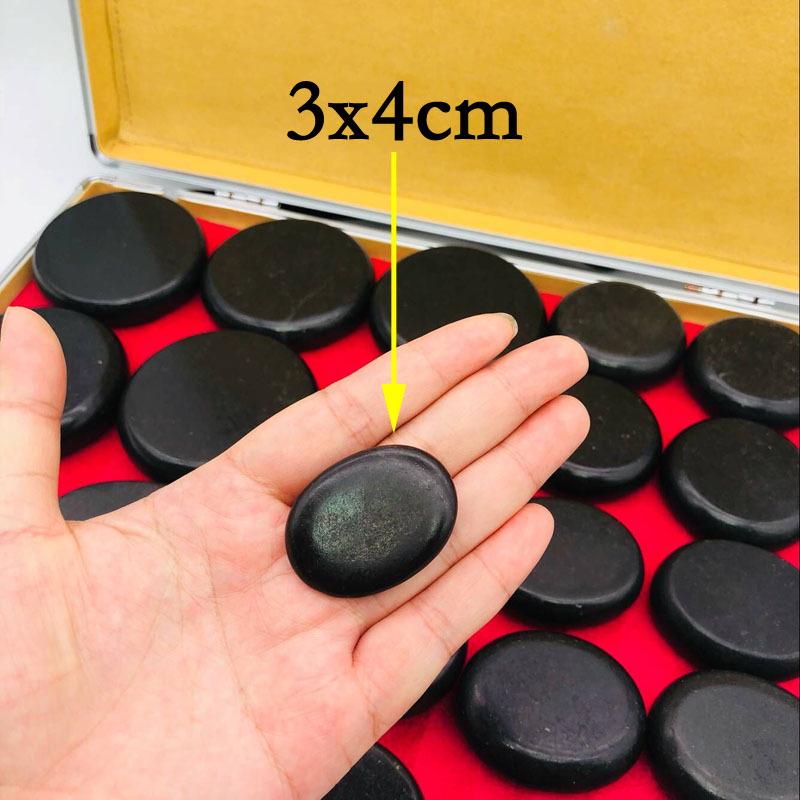 Jin Bolan Volcanic Energy Hot Stone Massage Set – 16-Piece Automatic Heating Box Set