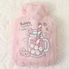 Cartone Animato Peluche Coniglio Orso Borsa Acqua Calda Riempimento Acqua Velluto Piccolo Portatile Studente Scaldamani Carino Borsa Acqua Calda